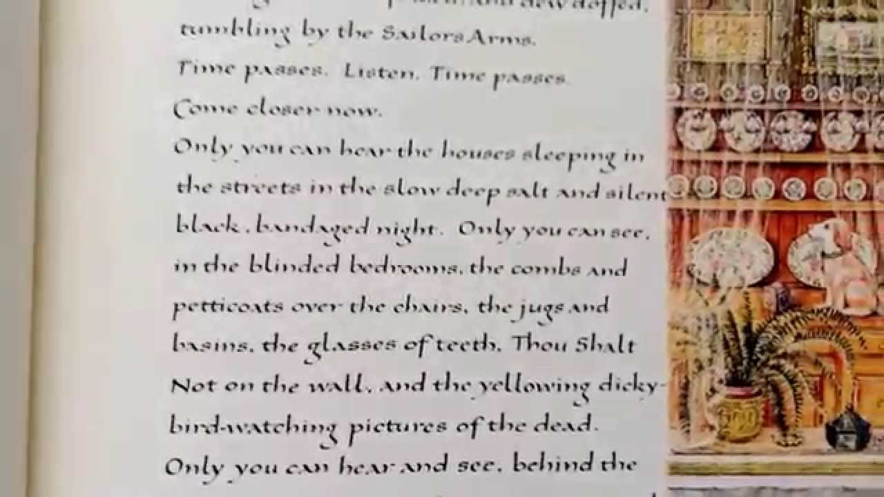 Sheila Waters' calligraphic 'Under Milk Wood'