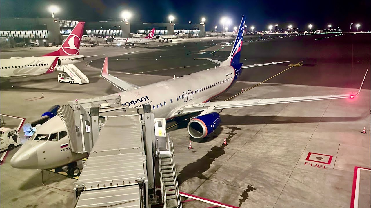 Boeing 737-800 | Аэрофлот – Российские Авиалинии | Москва (SVO) — Стамбул (IST) | Посадка в Стамбуле