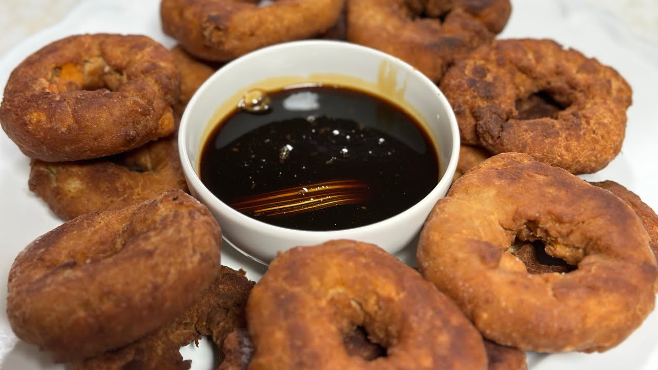 Buñuelos de viento de CAMOTE ,bien fácil y sabroso #bueñuelosdevientodecamote #buñuelosdecamote