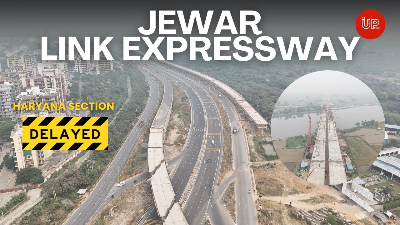 Jewar Link Expressway - Faridabad to Noida Airport | Slow Progress on Haryana Section #theupindex