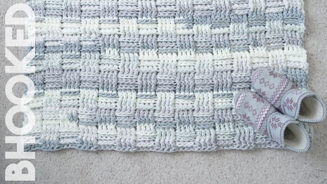 How to Crochet a Chunky Basket Weave Rug