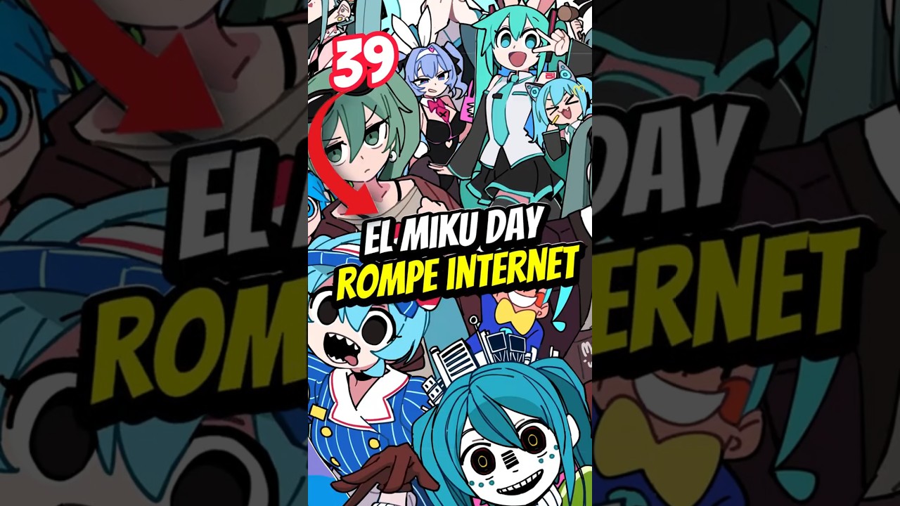 HATSUNE MIKU ROMPE INTERNET! 🌸Miku Day #anime #shorts #noticias #gaming #frieren