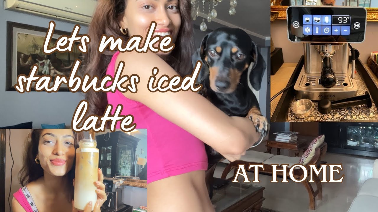 Starbucks iced latte with my new vantro coffee machine