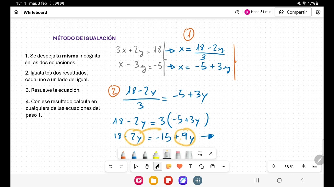 5  Método de igualación