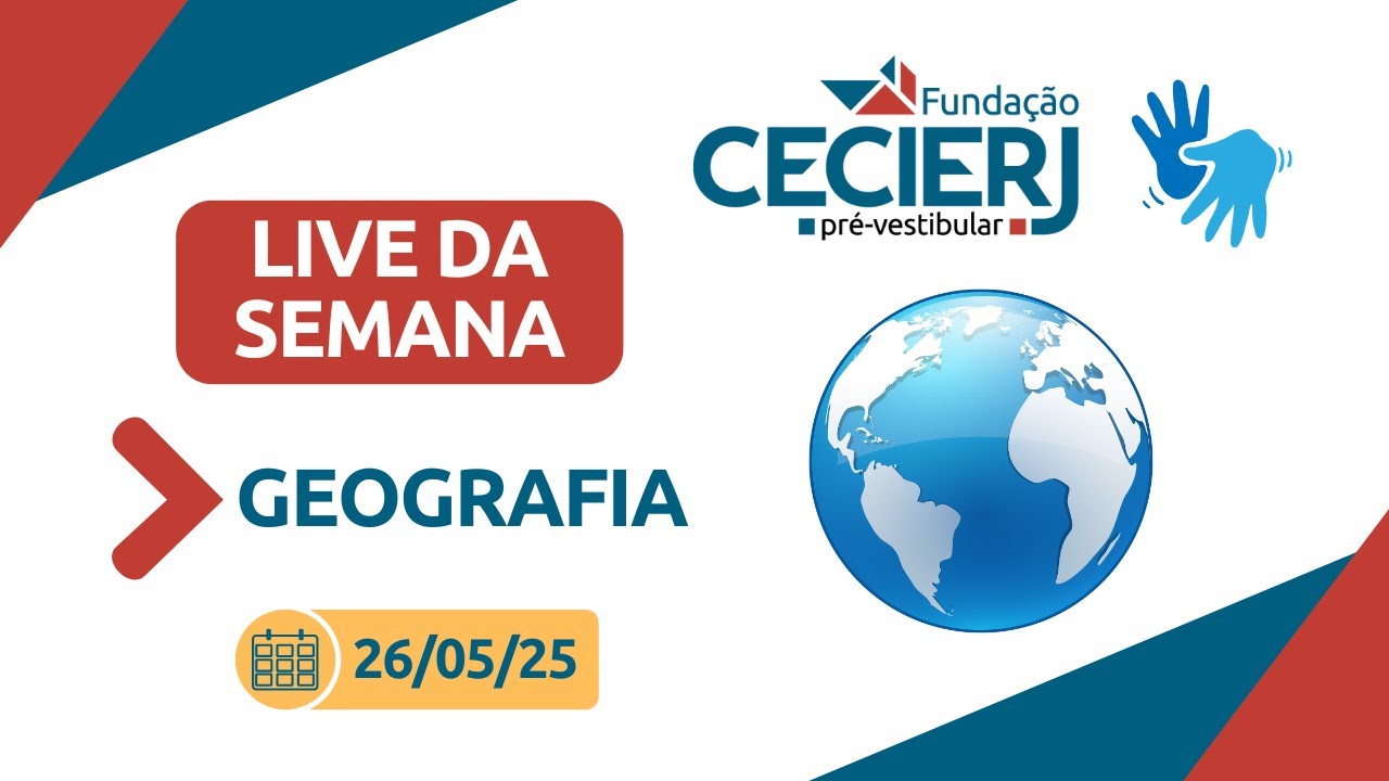 Live da Semana: Geografia