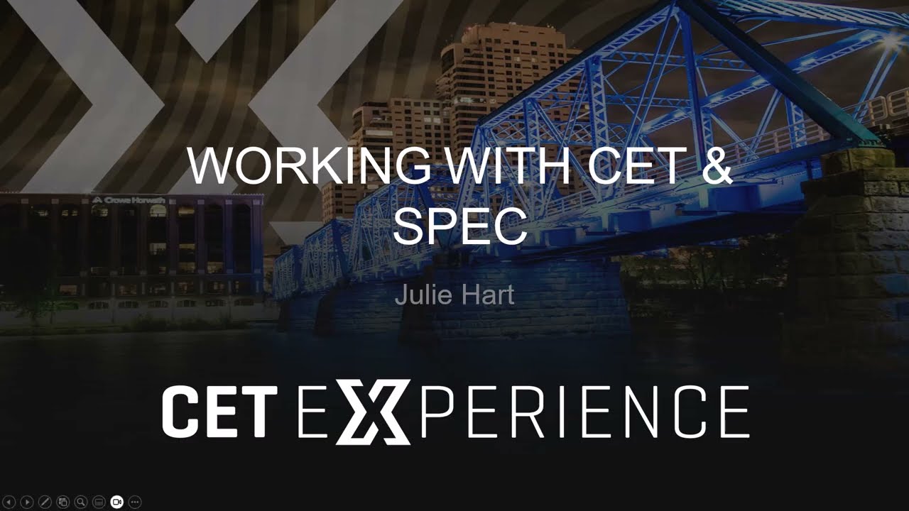 Julie Hart - Working With CET & SPEC | CET Experience 2024
