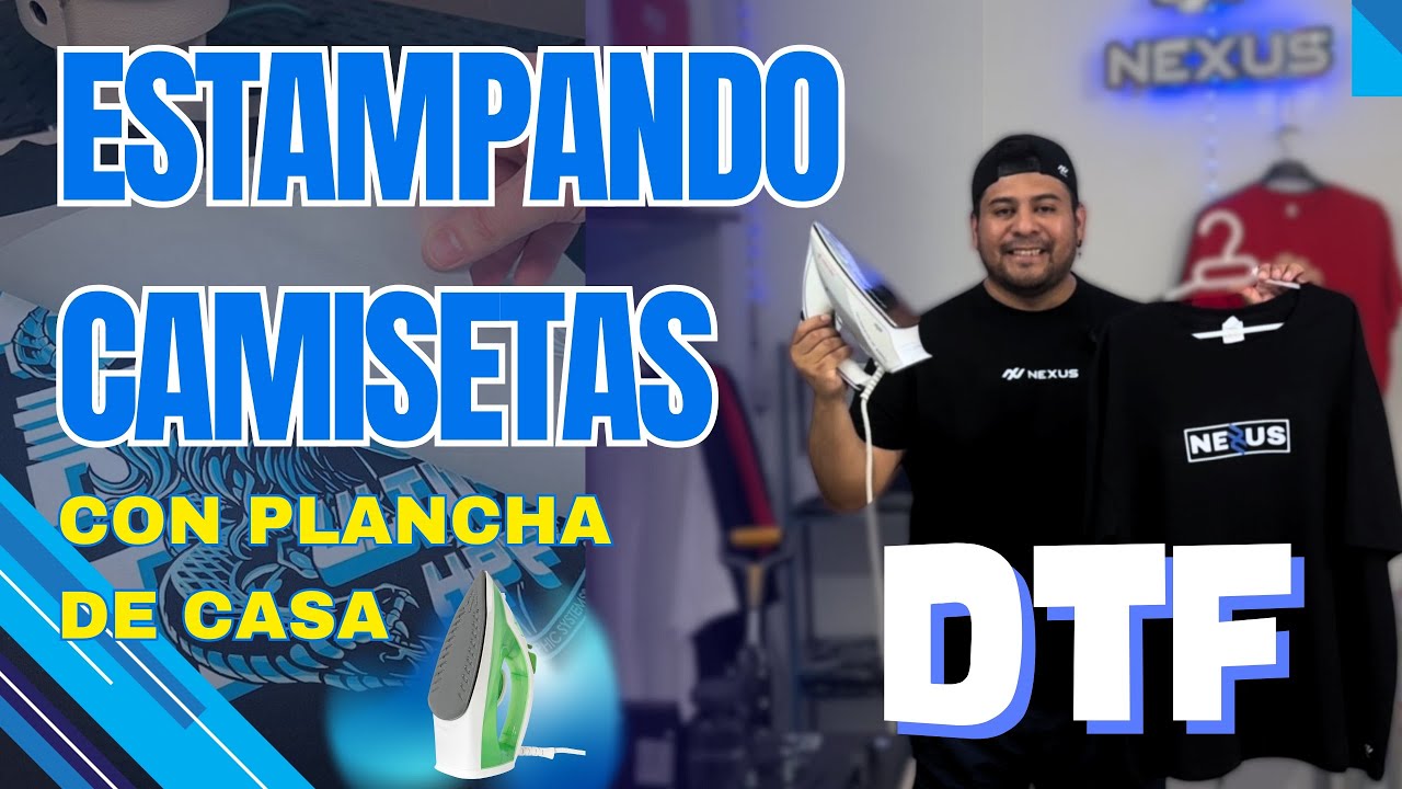 Estampando DTF con una plancha de casa PASO A PASO | DTF TEXTIL | CAMISETAS CON DTF | 2024
