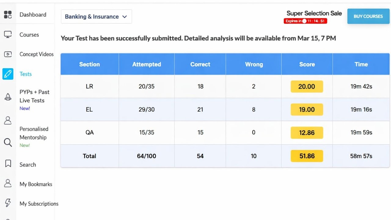 Oliveboard IBPS PO live test 2026  | March 15  | Live Mock Attempt