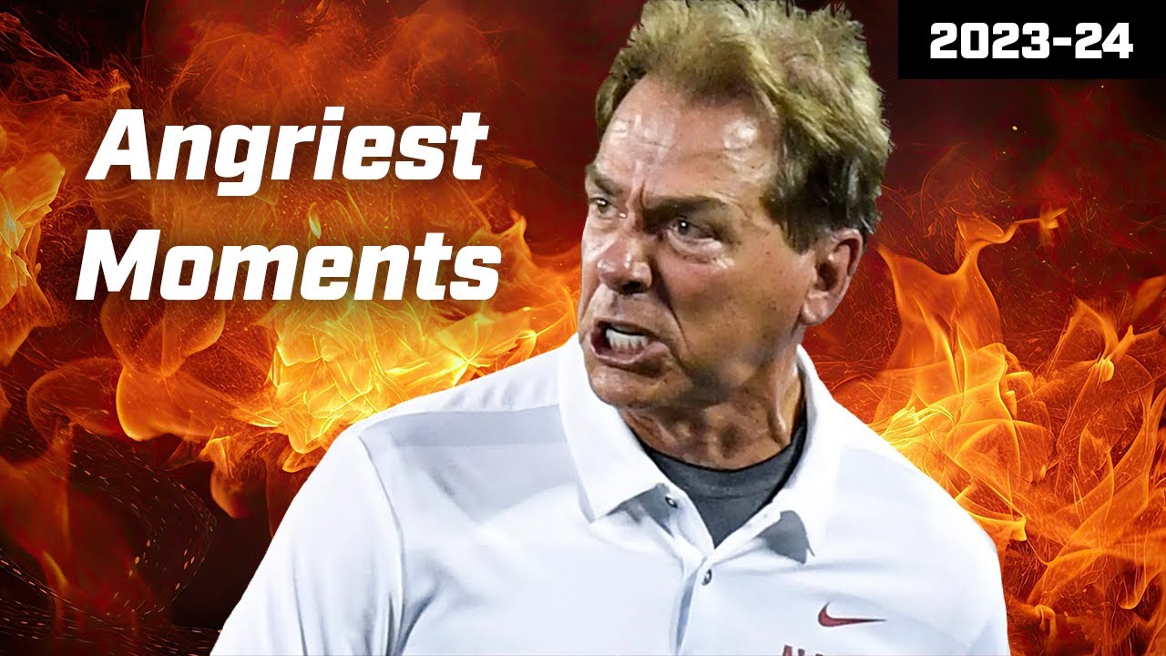 Nick Saban's MOST HEATED Moments | 2023 CFB | Alabama 🐘