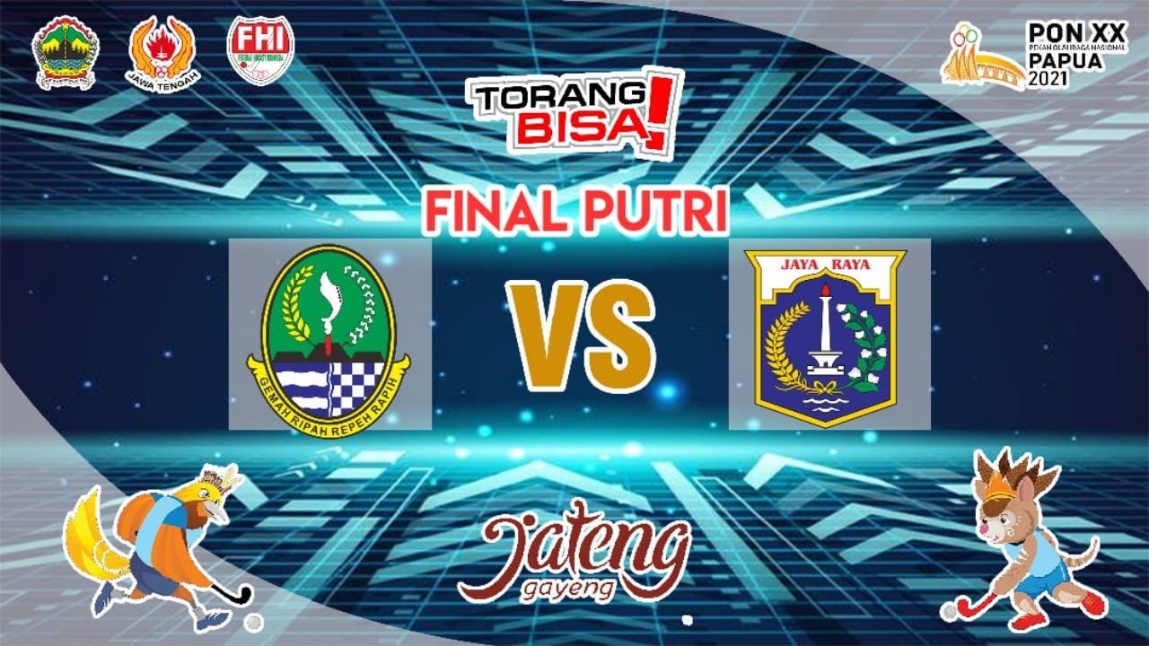 FINAL PUTRI - DKI JAKARTA vs JAWA BARAT | CABOR HOCKEY INDOOR PONXXPAPUA2021