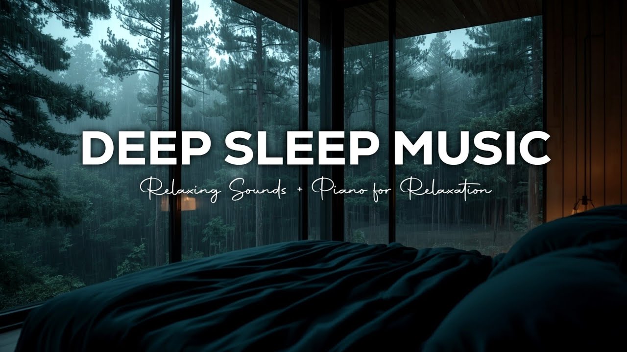 Relaxing Piano Music & Rain Sounds to Relieve Stress, Anxiety and Sleep Better