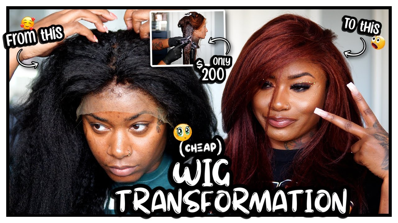 $200 WIG TRANSFORMATION: From Black to Copper Dark Red Auburn 🚫 NO DAMAGE | Laurasia Andrea Wig