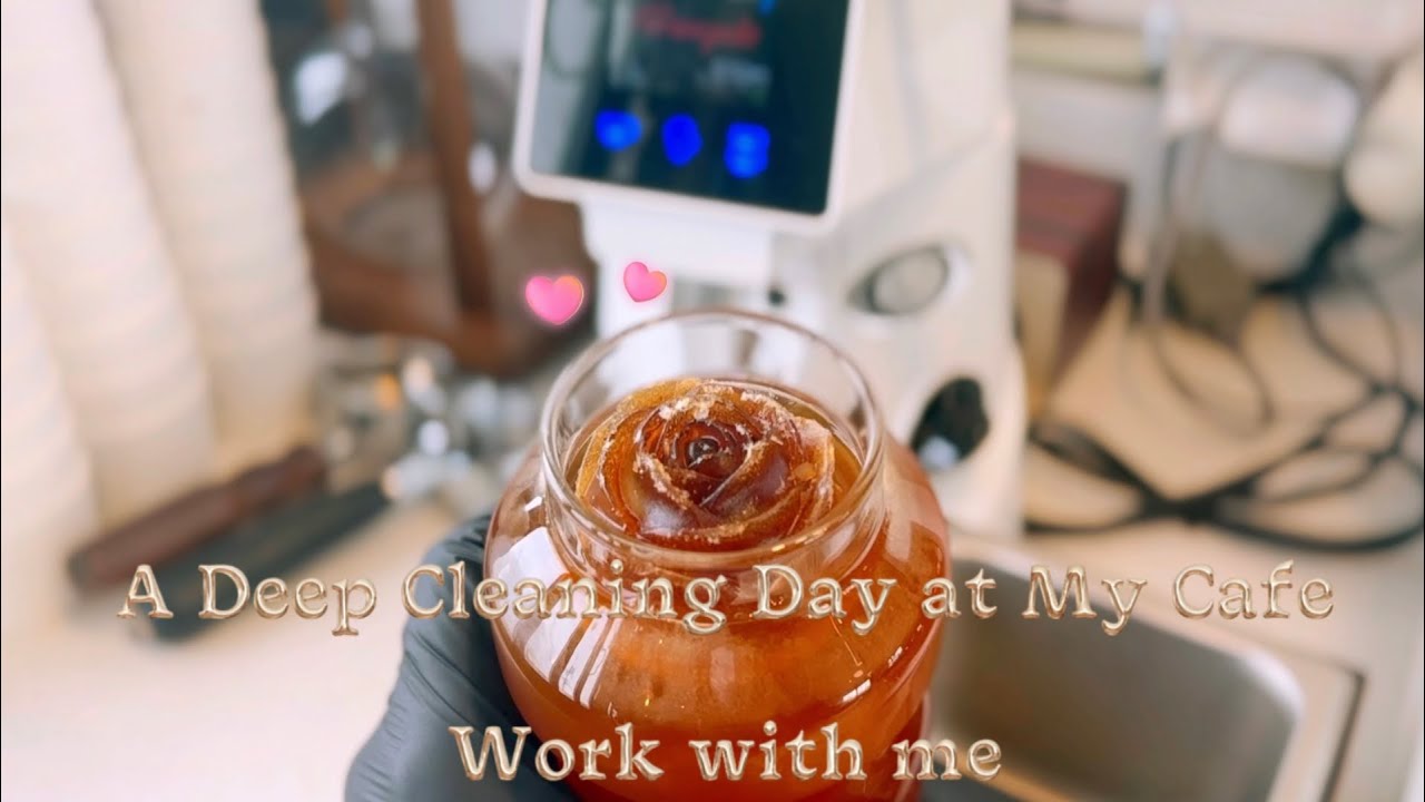 🇰🇷A Deep Cleaning Day at My Cafe | Work with me🇺🇸 #vlog #coffee#cafevlog#asmr 