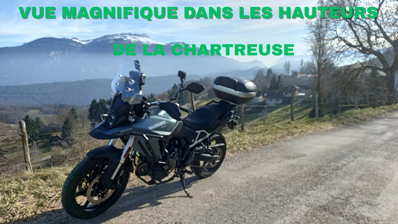 Petites routes dans les bois en Chartreuse EN SUZUKI  V-STROM 800 SE