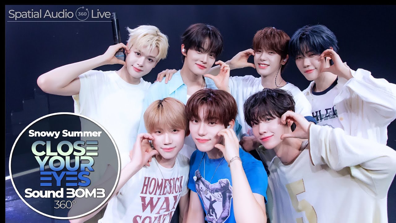 한여름에 첫눈이?❄️일곱 소년들의 감성 충전 마법🪄✨｜클로즈 유어 아이즈(CLOSE YOUR EYES) - Snowy Summer｜공간음향🎧라이브｜SoundBOMB360˚[SUB]