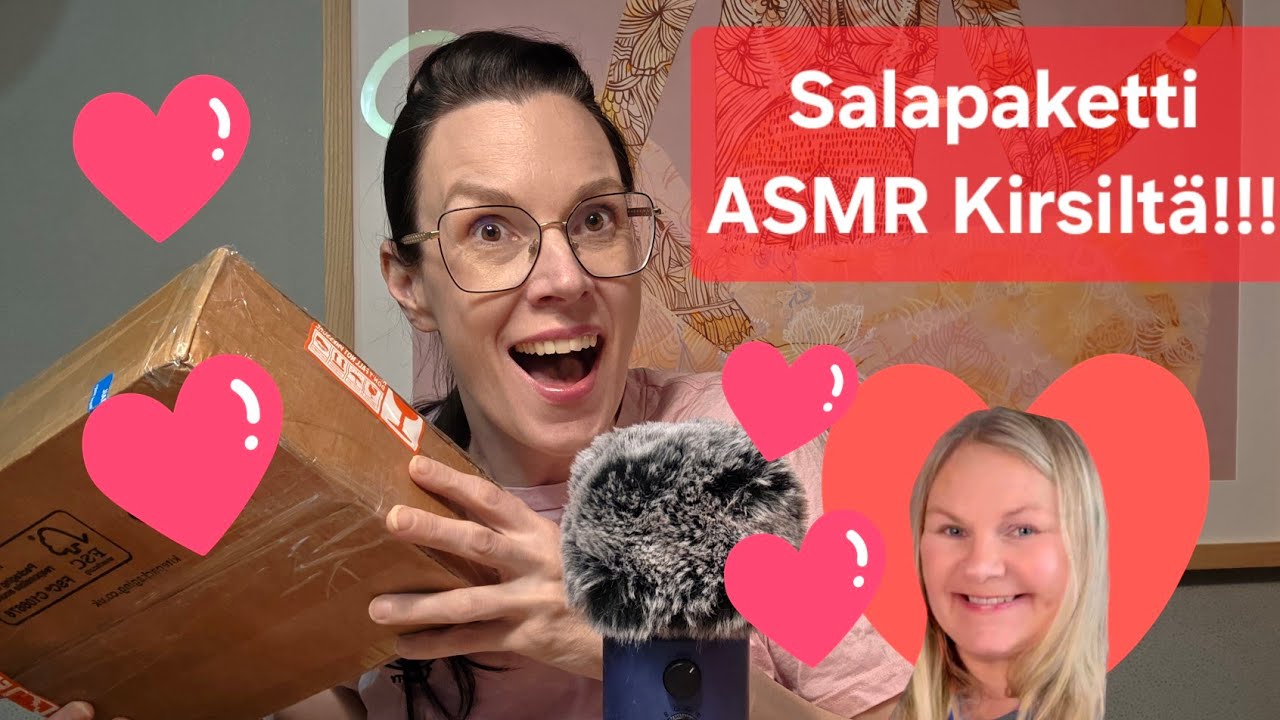 ASMR SUOMI / Salapaketti ASMR Kirsiltä!!!