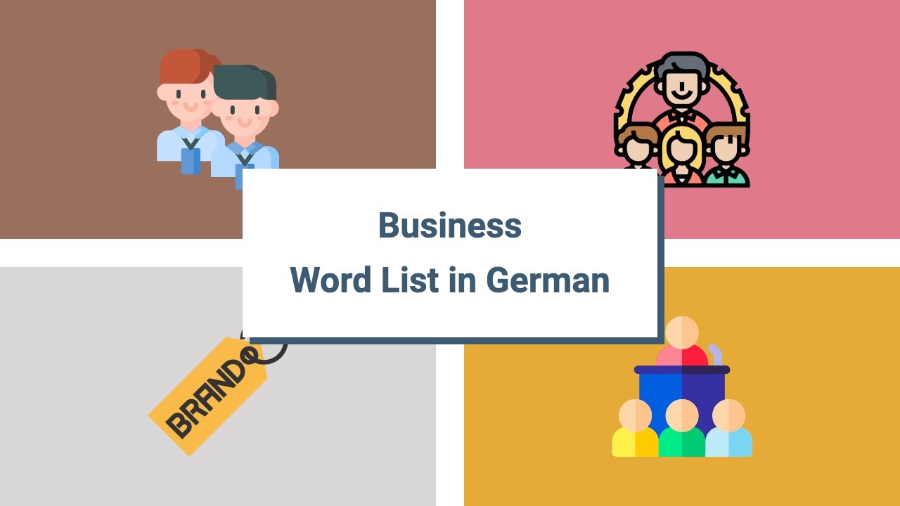 Business Vocabulary in German [94 words in 10 min]