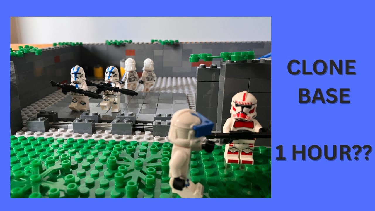 Building a LEGO Star Wars clone base in 1 hour!