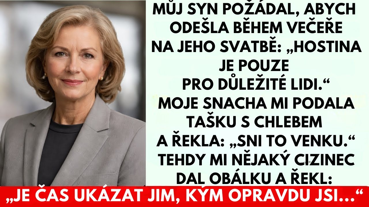Můj syn mě požádal, abych během večeře na jeho svatbě odešla: „Hostina byla drahá, je jen pro…“