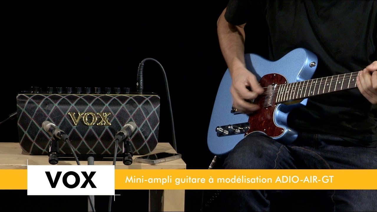 Banc d'essai ampli guitare VOX ADIO air GT et enceinte bluetooth (vidéo de La Boite Noire)