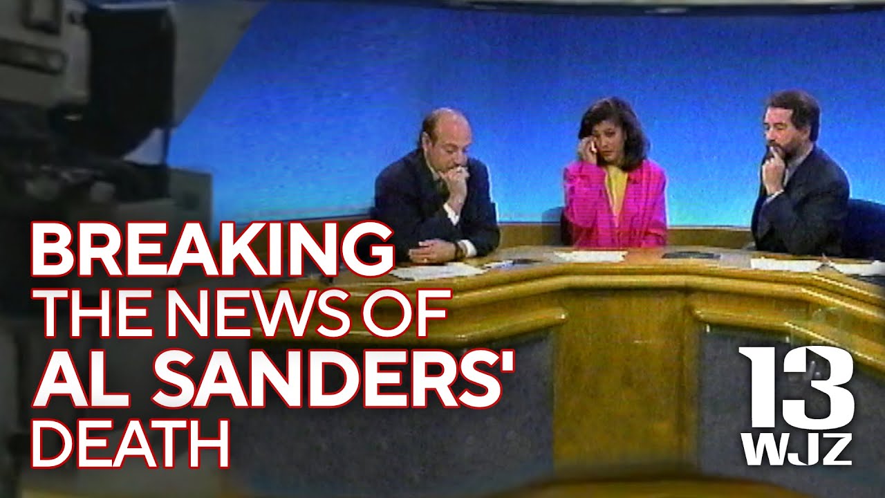WJZ-TV Baltimore | Breaking The News of Al Sanders' Death | Noon Newscast | 5-5-95 | WJZ 13