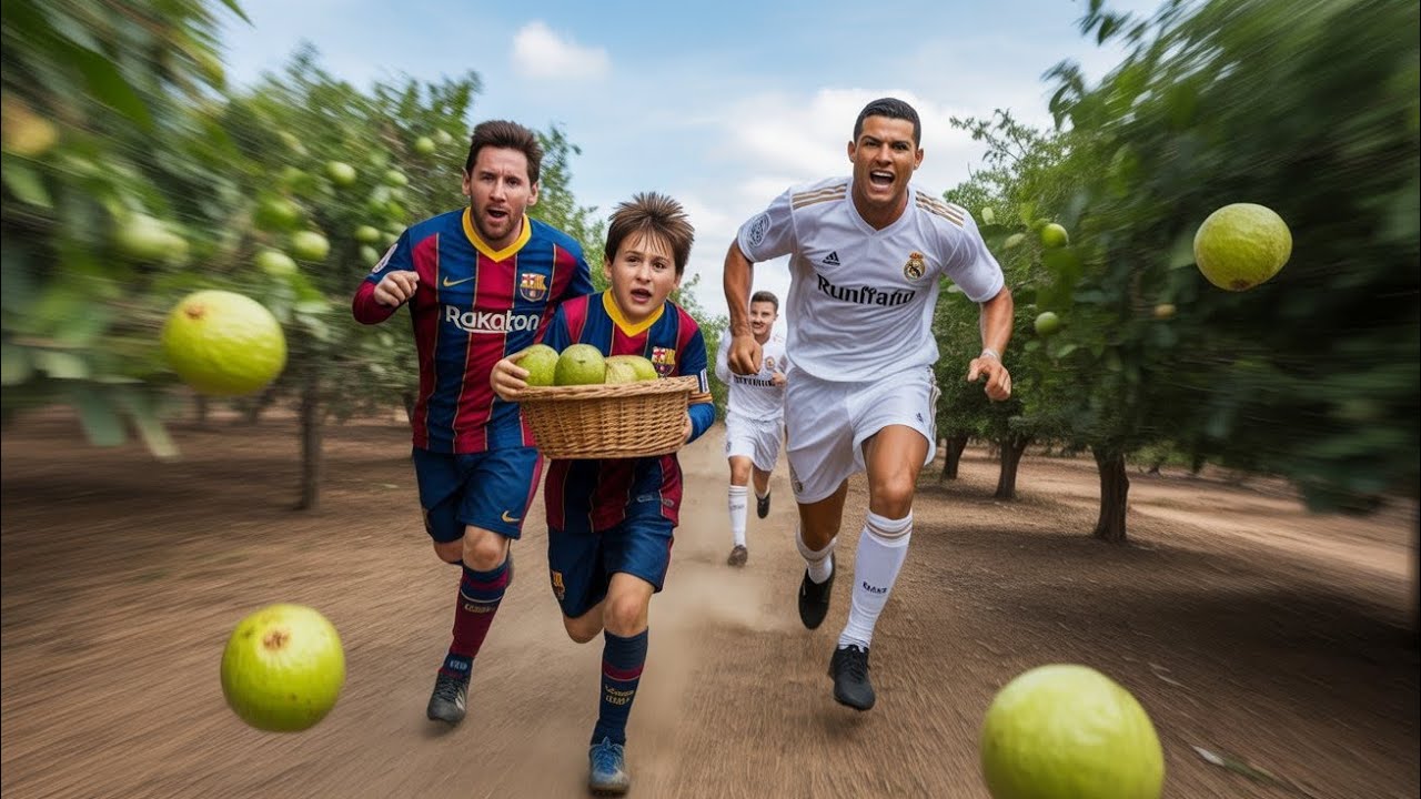 Messi Caught Stealing Ronaldo’s Guavas! 😂 Full Family Chaos 
