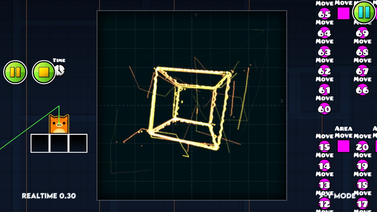 Oscillofun ☆ but on a Geometry Dash Oscilloscope
