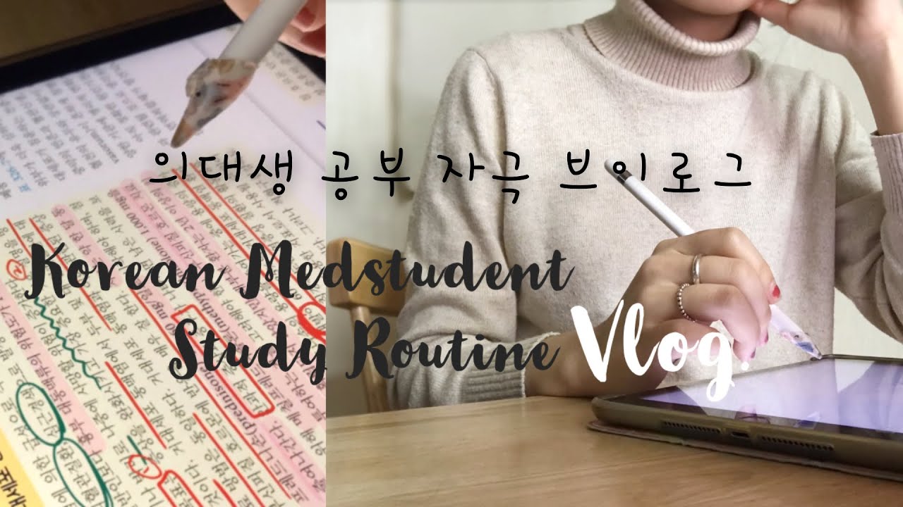 (eng,spa,por) 의대생 공부자극vlog. 본과 1학년 종강 1주일 전 마지막은 피부과💪 | 보면 공부하고 싶어질껄? |  Korean Medstudent's Vlog