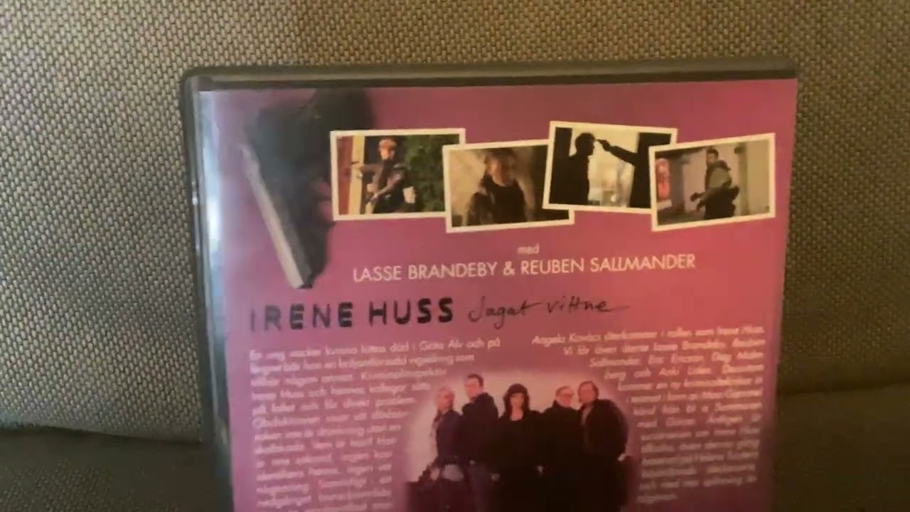 Irene Huss The Hunted Witness/Irene Huss Jagat vittne DVD Swedish retail unboxing