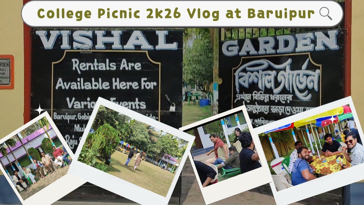 Our Crazy College Picnic at Baruipur Vishal Garden 😍 | Full Fun Vlog 2026 #picnic #baruipur 