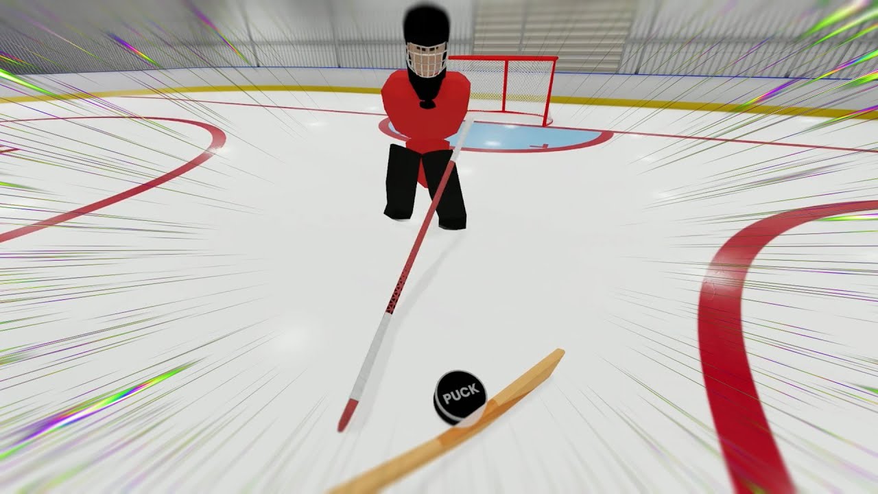slapping pucks with the boys