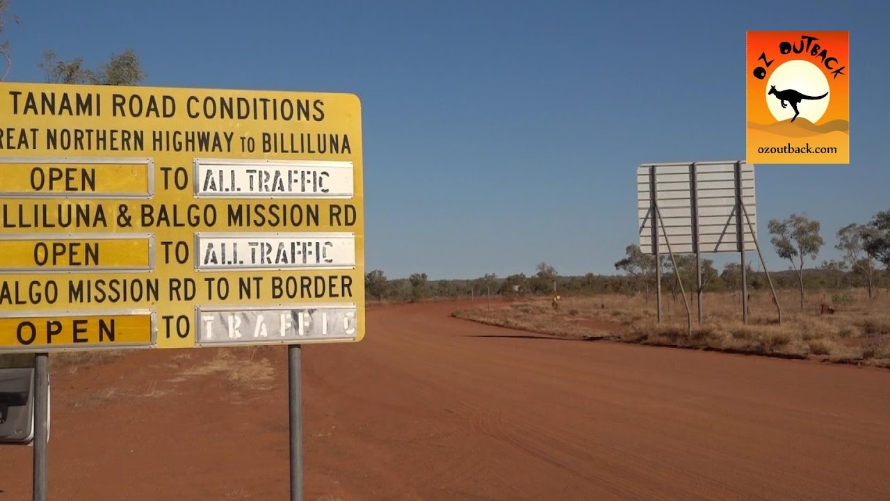 A trip down the Tanami Road including mining equipment - Outback Australia