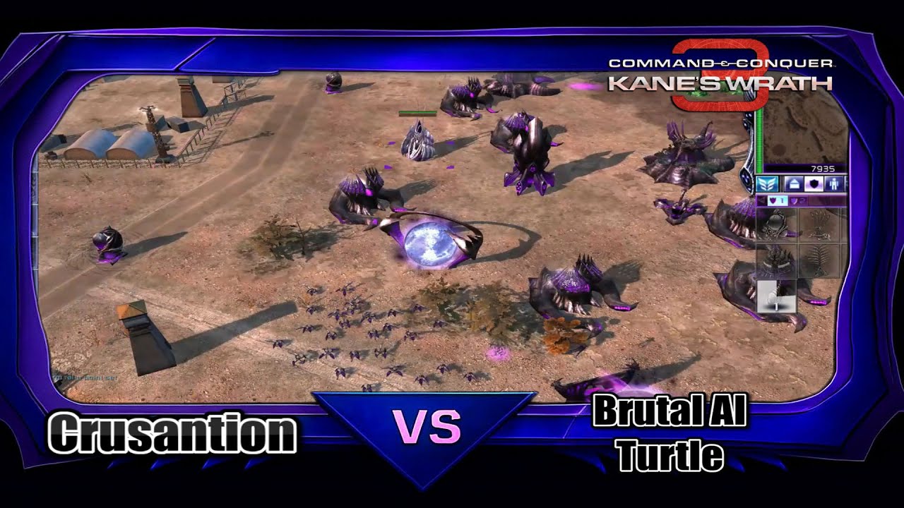 CNC 3 Kane's Wrath: Scrin vs Brutal AI - Turtle (ZOCOM)