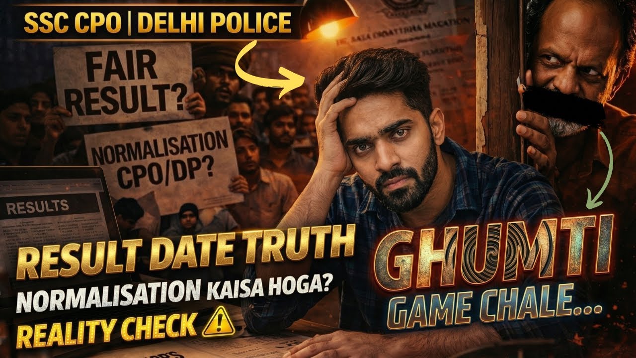 🚨 Delhi Police 2025 & SSC CPO Result Date Reality Check 😤 | Normalisation Formula Impact on Cutoff 😱