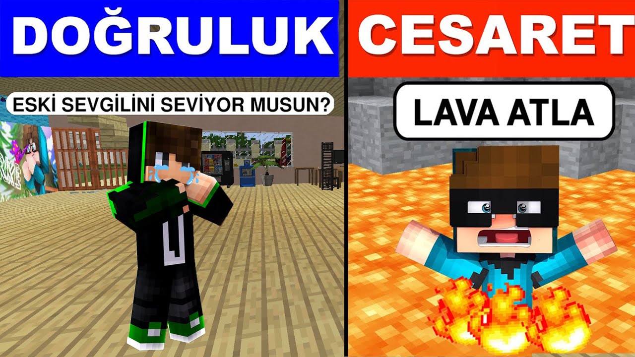 KAAN STYLE İLE DOĞRULUK MU CESARET Mİ OYNADIK 😱 -Minecraft
