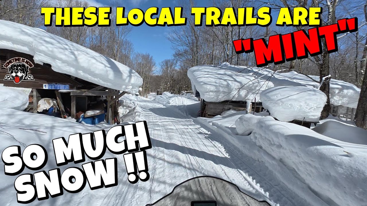 So Much Snow!! Local Snowmobile Ride in Camden NY