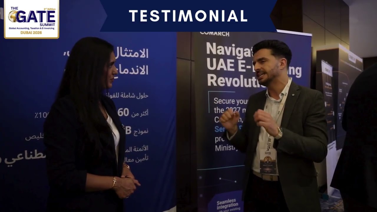 Mostapha Abdelaziz (Comarch) on Cross-Functional e-Invoicing Strategy | GATE Summit Dubai 2026