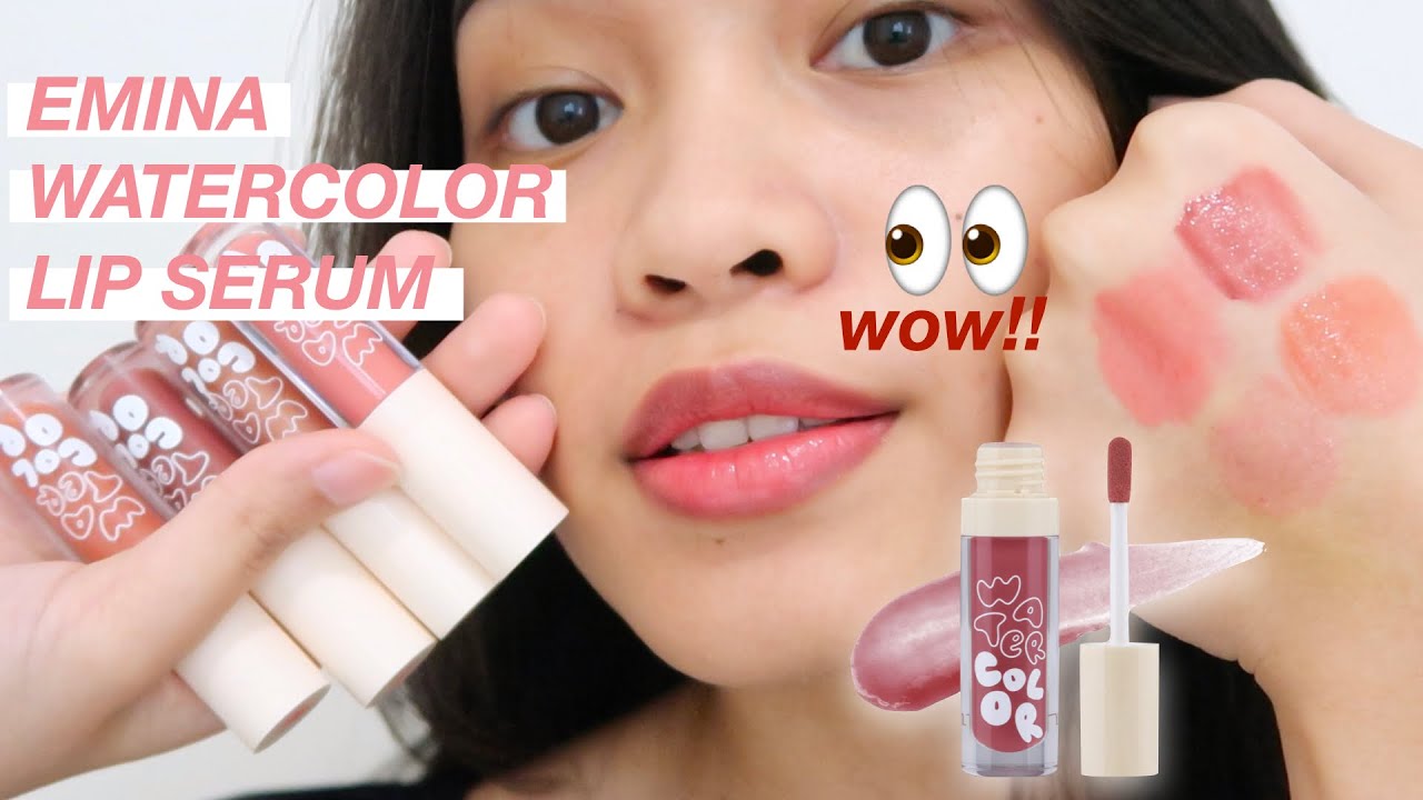 EMINA WATERCOLOR LIP SERUM SWATCHES REVIEW Ratu Adellya
