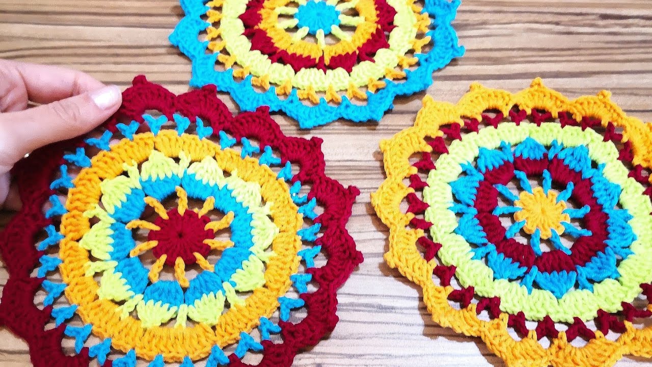 Çok İstenilen  Mandala Motif Yapımı 💐