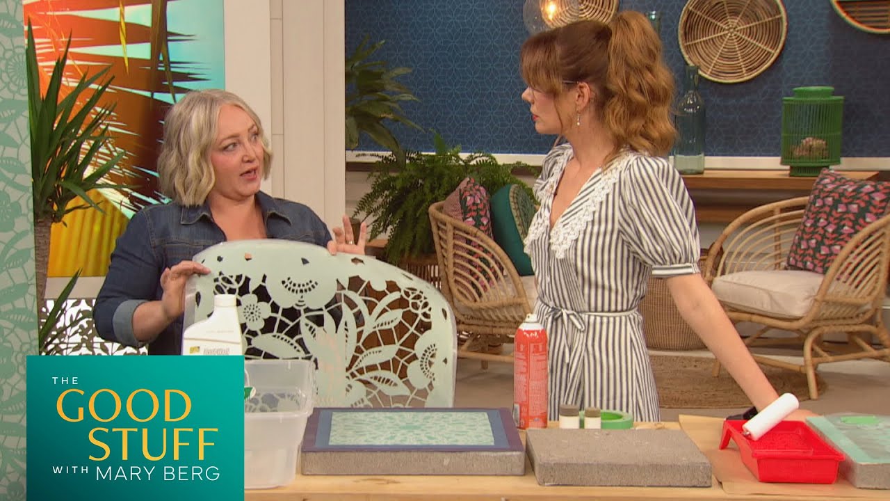 Easy Stencil DIY to Elevate Your Space | The Good Stuff with Mary Berg
