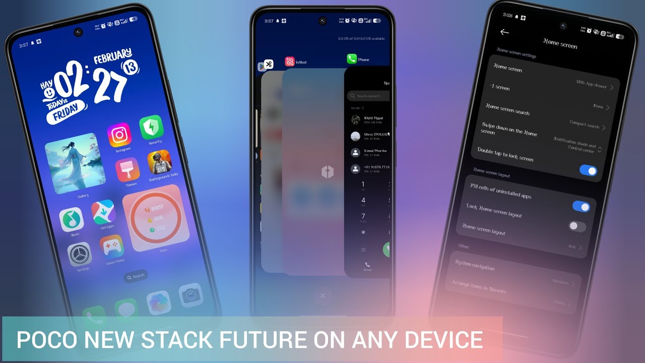 New update for poco launcher stack future on any poco & xiaomi devices Aryan's tech tonic 