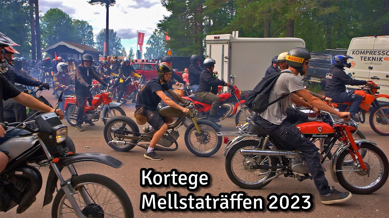 Mellstaträffen 2023 Kortege - TSV Blårök Mopedernas Woodstock Borlänge