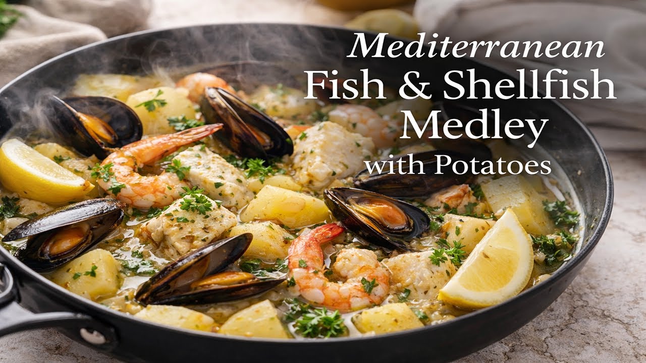 Mediterranean Fish & Shellfish Medley with Potatoes