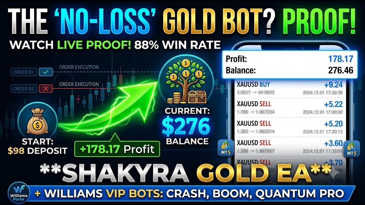 I Left This Gold Robot Running For 24 Hours... (88% Win Rate Shakyra Gold EA)