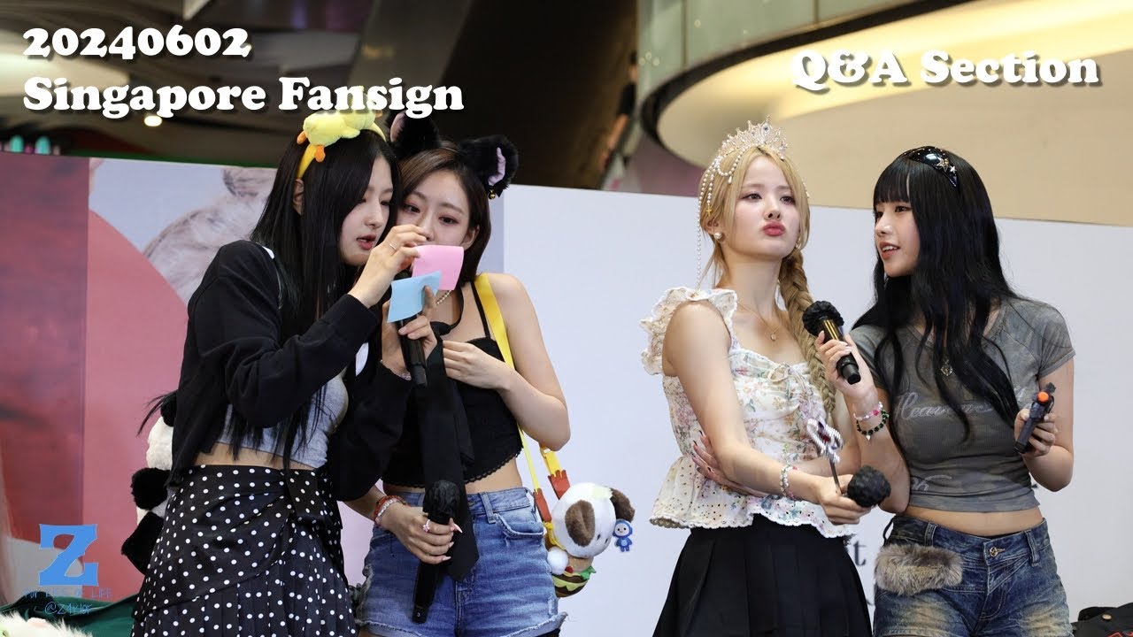 [4K] 240602 KISS OF LIFE 키스오브라이프 - Q&A Section @ Singapore House of KPOP Fansign