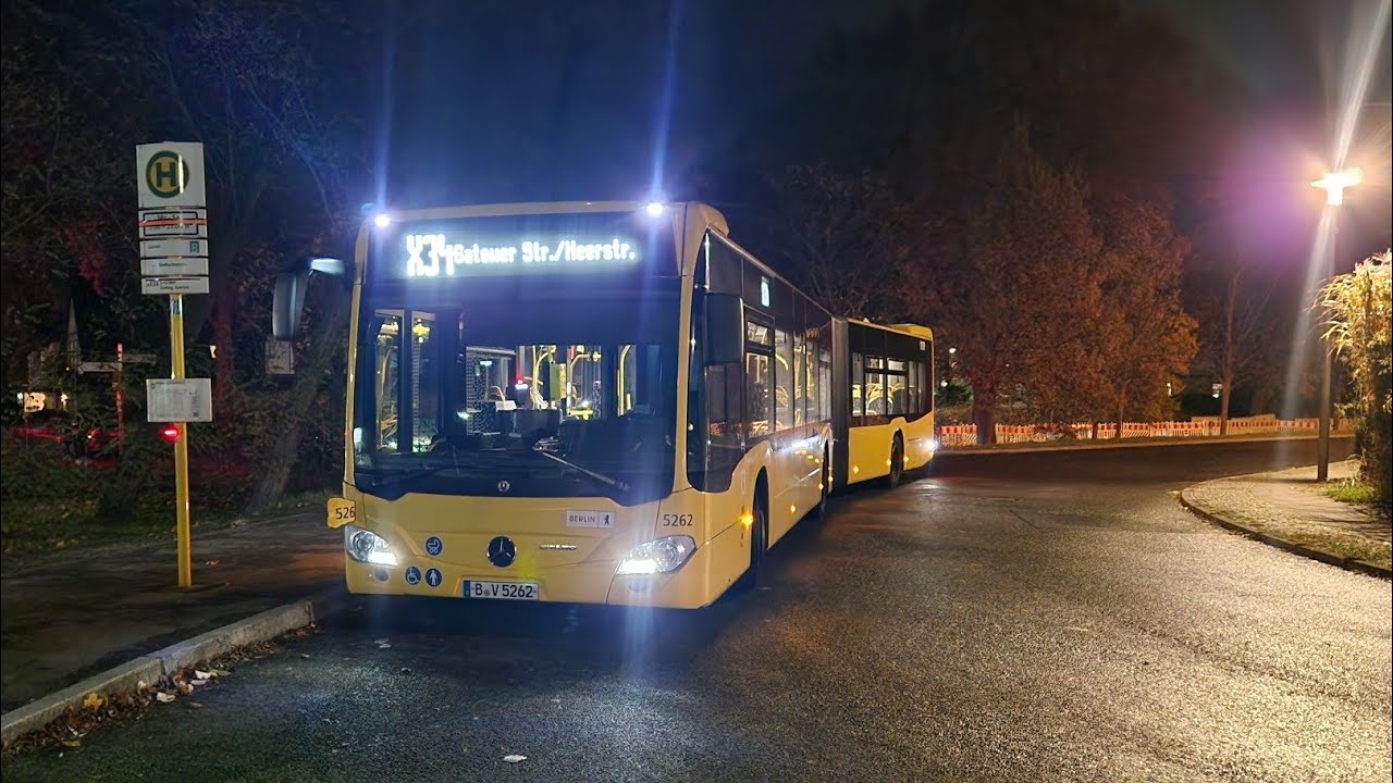Bus Berlin | Mitfahrt im X34 von Gutsstraße bis Gatower Straße/Heerstraße im MB GN 21 5262