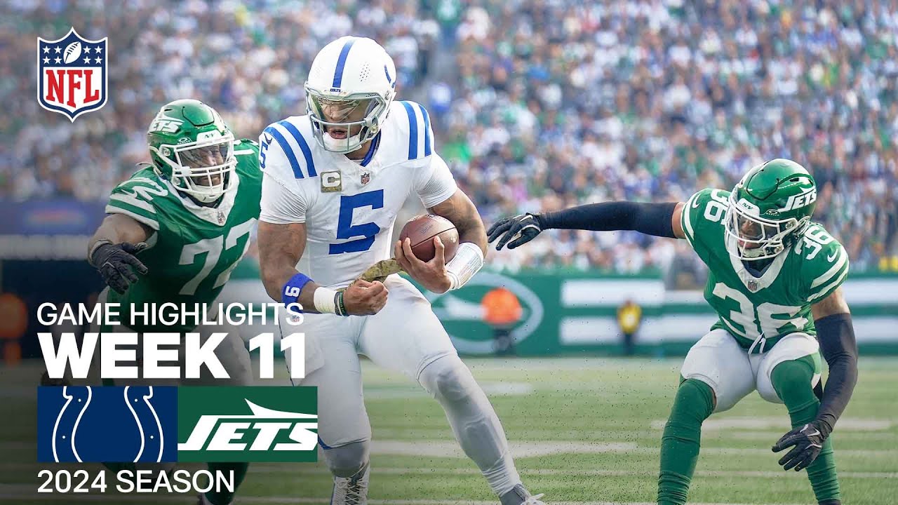 Indianapolis Colts vs. New York Jets | 2024 Week 11 Game Highlights