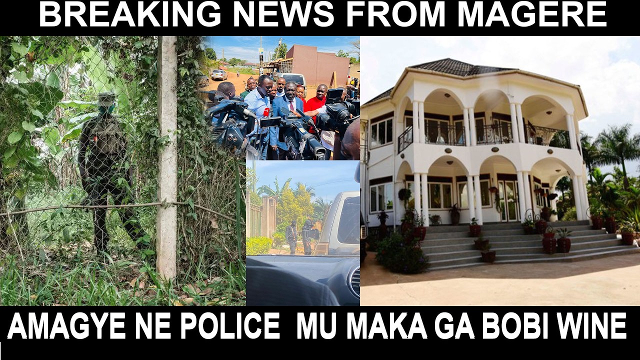 BREAKING NEWS FROM MAGERE AMAKA GA PRESIDE KYAGULANYI SENTAMU BOBI WINE AMAGYE NE POLICE BAGAWAMBA