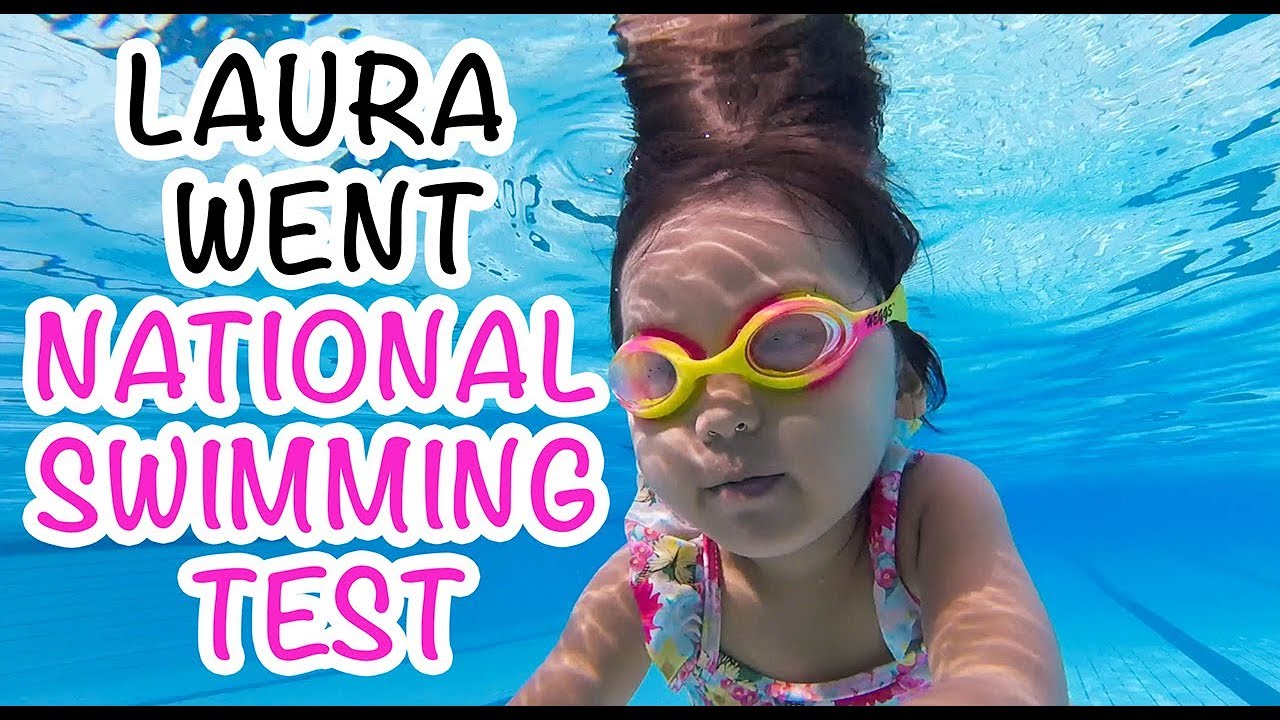 2 Years Old Attend National Swimming Test - Happy Fish Laura