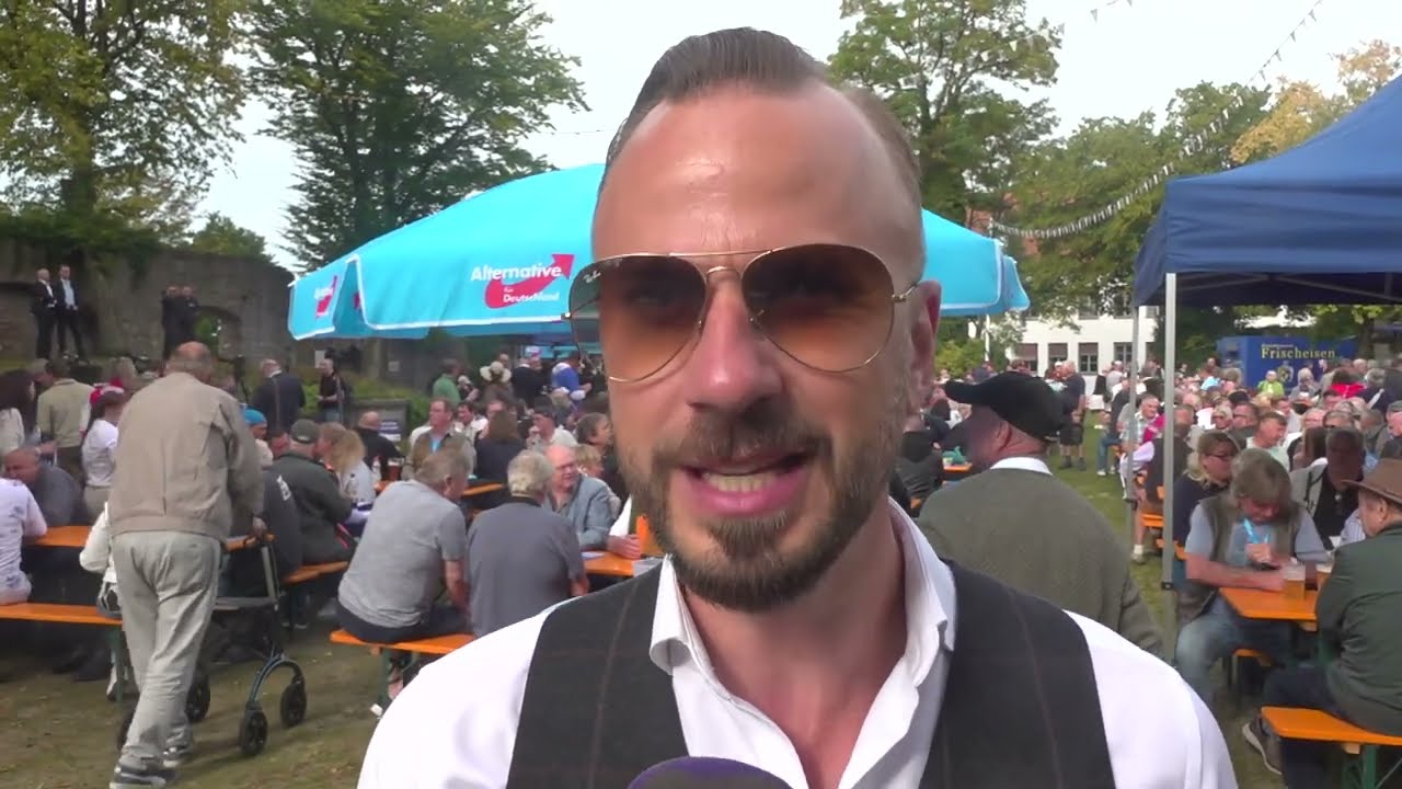Package Highlight Cut der Interviews mit AFD Mitglieder am politischen AFD Gillamoos in Abensberg